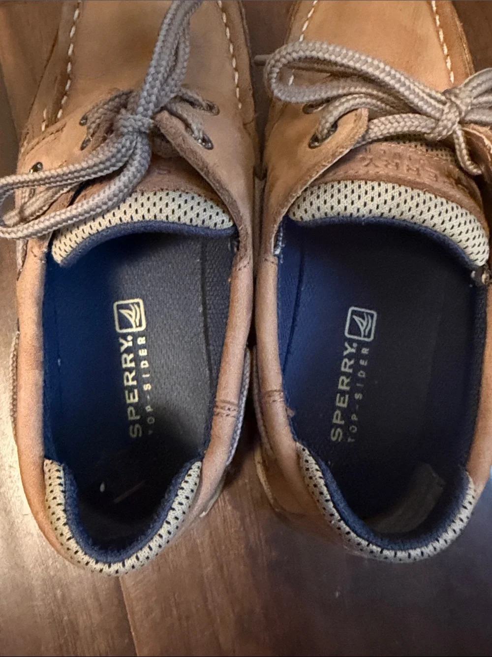Sperry Kids Tan Leather Boat Shoes